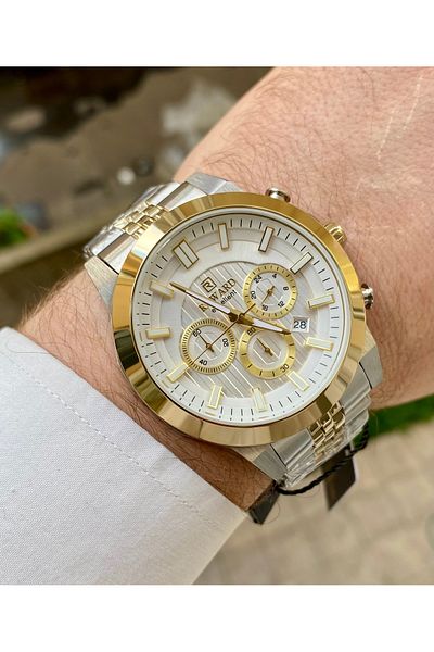 Reward Excellent Steel Silver Color 5 Atm Waterproof Mens Wrist Watch Bracelet Gift