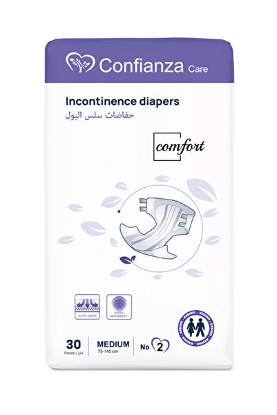 Confianza حفاضات كومفورت مقاس M 30 قطعة