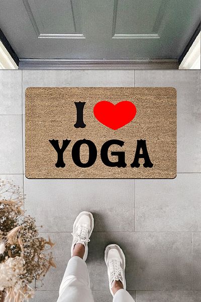 Dormot Home High Quality Digital Printing I (V) Yoga Thick Lettering Door Front Mat
