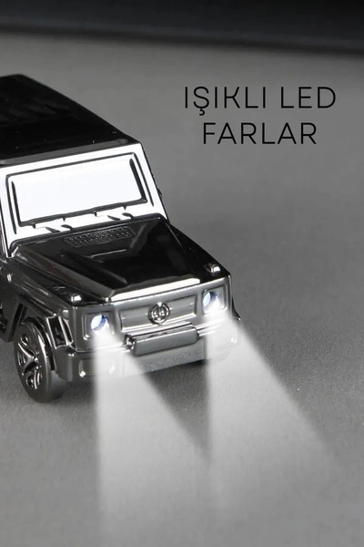 İNDİRİM CENTER Yeni Sıradışı 2025 Trend Ürünü Anahtarlık ve Usb Şarjlı Farlar Led Özel Tasarım Jeep Çakmak