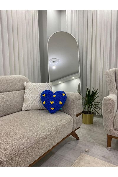 Home Heart Patterned Romantic Pillow - Loving Special Daily Decorative
