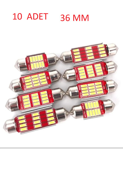 Vlotho Sofit Led Canbus C5w Tavan Plaka Ampül 36mm 10 Adet