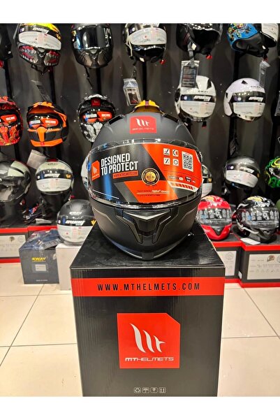 MT Helmets KASK MT FF128SV BRAKER SV SOLID A1 SIYAH MAT SİYAH