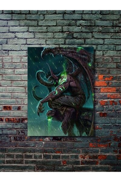 ZNC Illidan Stormrage - Warcraft - Gaming Posterleri, Özel Tasarım Kağıt Post...