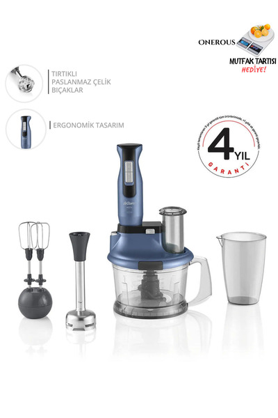 Arzum Turbolu Multi Blender Seti Doğrama Çırpma Parçalama Buz Kırma Güçlü 150...