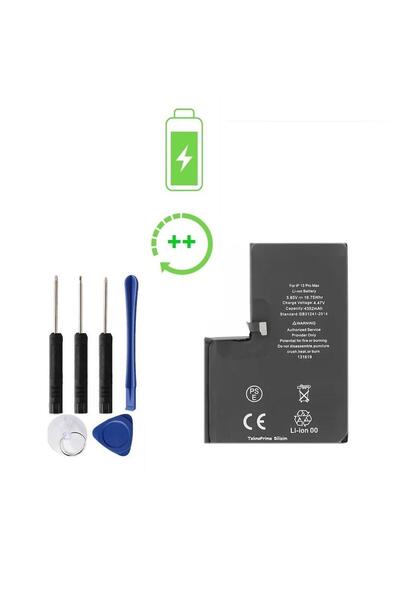 TeknoPrime İphone 13 Pro Max İle Uyumlu Güclendirilmis İthal Pil Batarya