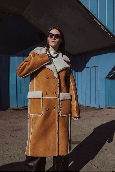 CE-YIL DERİ ÜRÜNLERİ Women's Esila Genuine Napa Fur