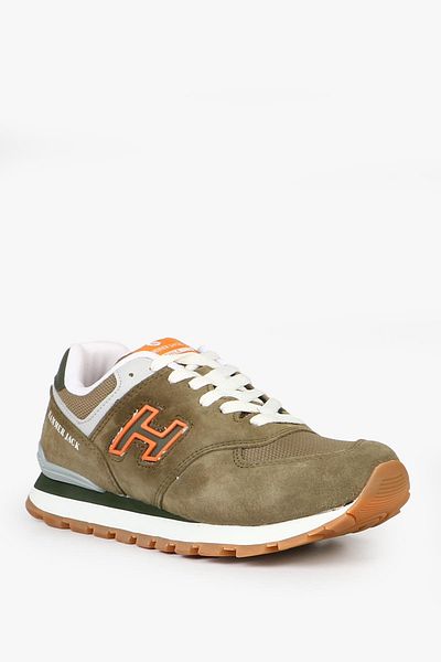Hammer Jack Chile Pantofi sport de damă din piele naturală kaki portocaliu