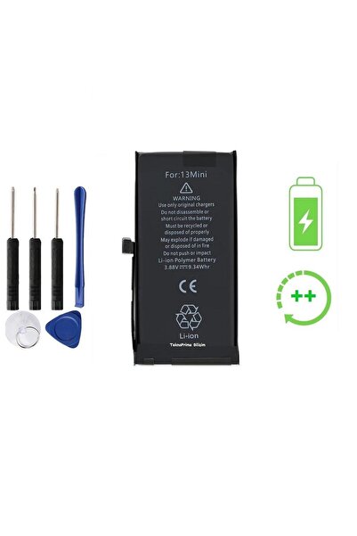 TeknoPrime İphone 13 Mini İle Uyumlu Güclendirilmis İthal Pil Batarya