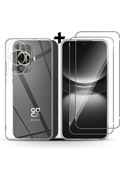 m.tk moveteck Huawei Nova 12s Kılıf Kamera Korumalı Yumuşak Şeffaf Silikon + ...