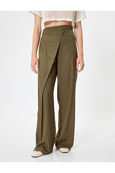 Koton Wide Leg Double-breasted Trousers