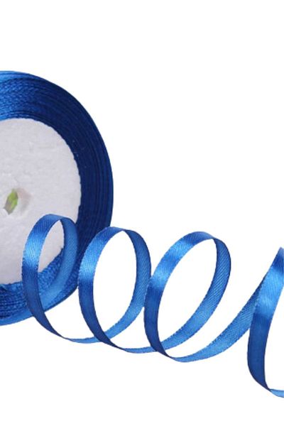 P Parla Satin Ribbon 6 mm Petrol Blue 1 Meter