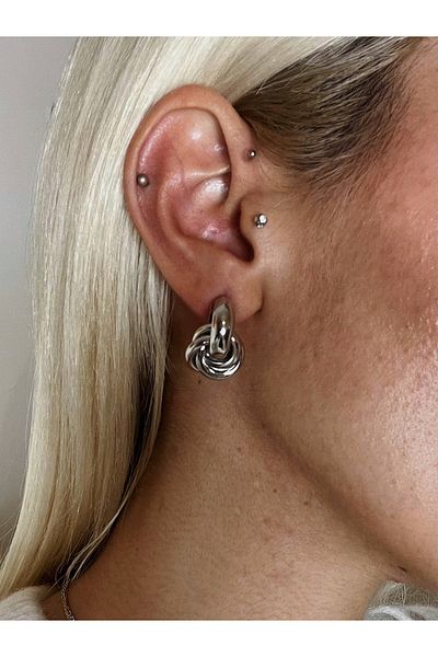 Studioyc Vintage Look Geometric Shaped Shiny Earrings