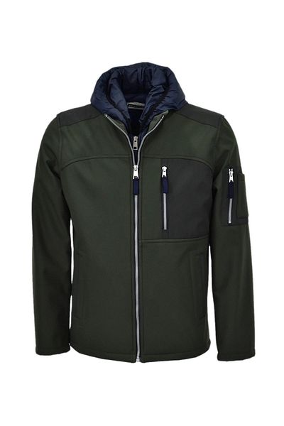 BIGAZZI Men's Hooded Sports Coat 85132 Bgl-St04172