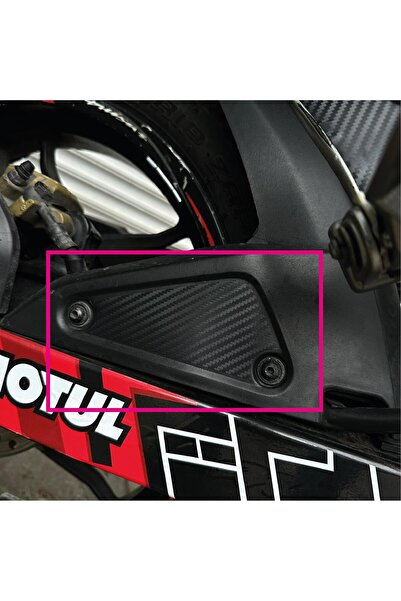 Motiker Bajaj NS200 Arka Çamurluk Yan Karbon Desen Sticker Etiket Modeli