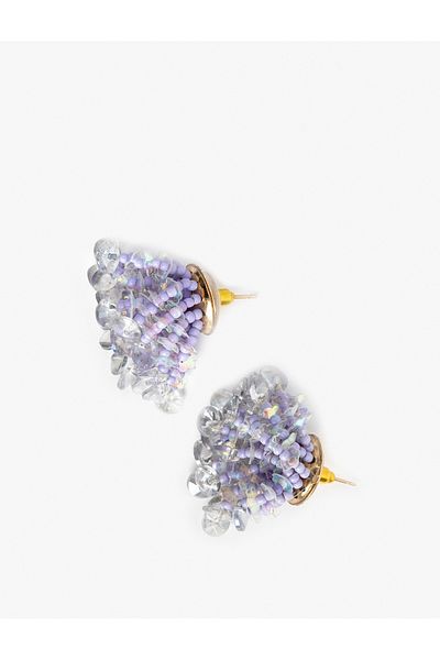 Koton Dangle Earrings with Bead Detail
