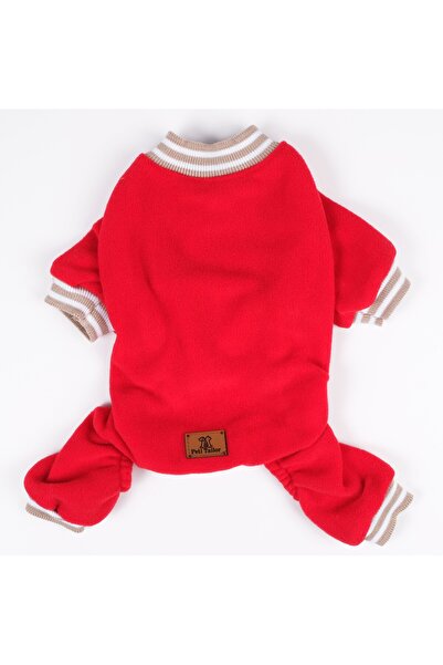 Köpek Kıyafeti Polar Tulum Red Color