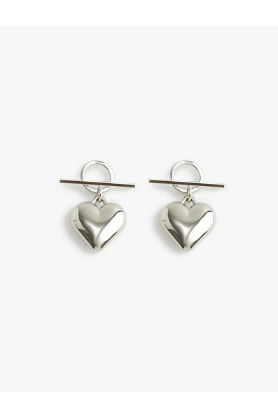 Koton Dangle Heart Earrings