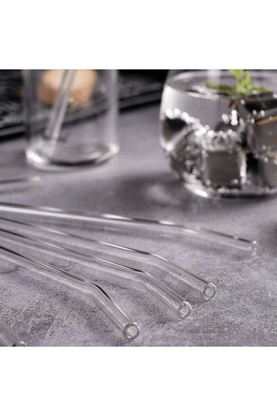 Go Aksesuar 4 Transparent Glass Pipettes Curved Glass Pipettes