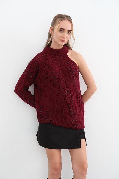 Qutu Butik 3178 PULLOVER DETALIAT UMAR PERLA