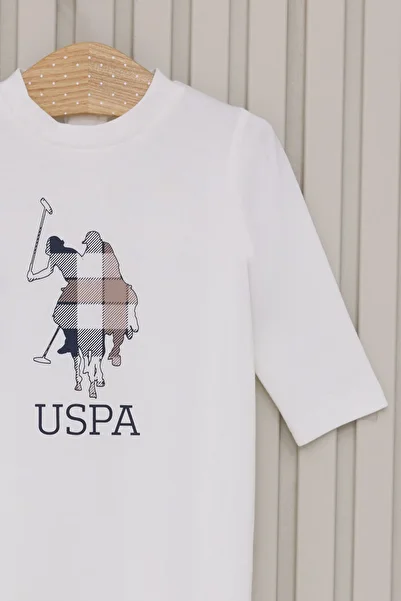U.S. Polo Assn. U.S. Polo Assn. Baby Boy White Jumpsuit