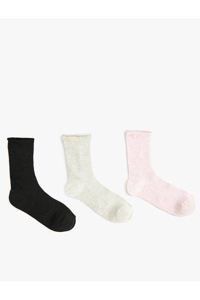 Koton Set de 3 șosete de bază - Multicolor