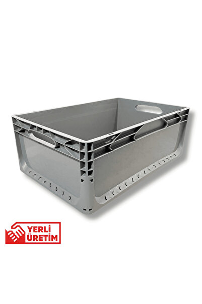 ALPBX 1.Kalite Gri Plastik Kasa 60x40x22 cm - Kokusuz Sağlam Plastik Kutu 44 ...