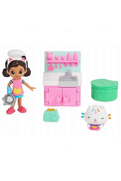 TOYFEST مجموعة مطبخ مجسمة من Gabby's Poppenhuis 6066483