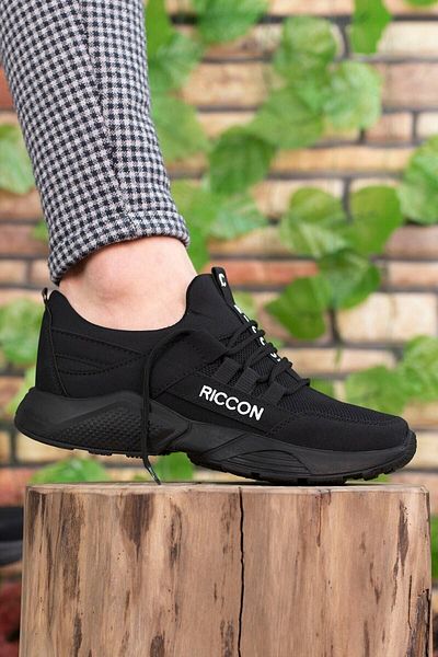 Riccon Schwarzer Unisex-Sneaker 0012072