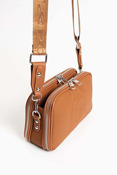 Lifonbag Geantă de umăr utilă Just Polo, cu 4 compartimente, cu bretele încrucișate, de mărime medie