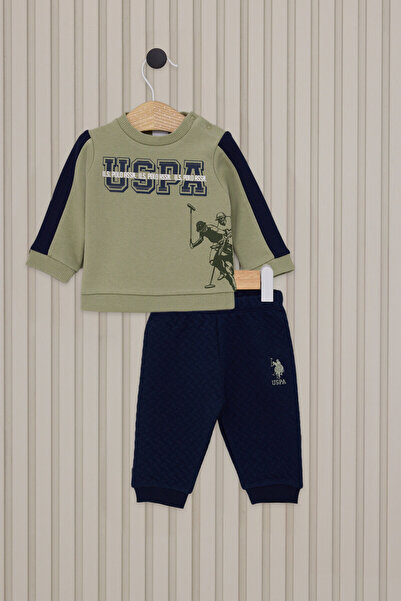 U.S. Polo Assn. Βάση. Polo Assn Baby Boy Green Baby Σετ