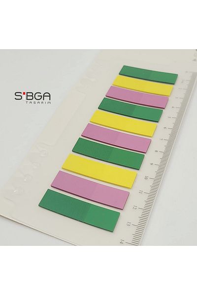 sibga tasarım Light Blue Transparent Postit - Bookmark Sticker Note Paper