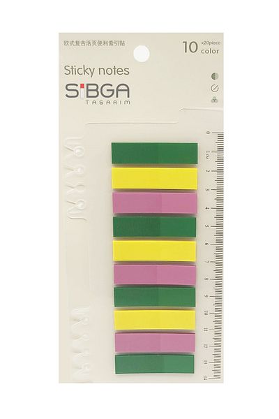 sibga tasarım Light Blue Transparent Postit - Bookmark Sticker Note Paper