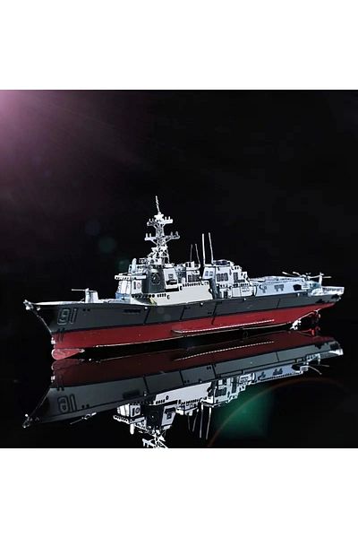 DIY Burke Classroom Destroyer - Metal DIY Assembled Model, Three-Dimensional Puzzle, Handmade and Art Decor
