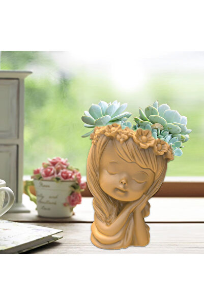 Artzone Sevimli Çelenk Kız - Mumluk - Tealight Tutucu