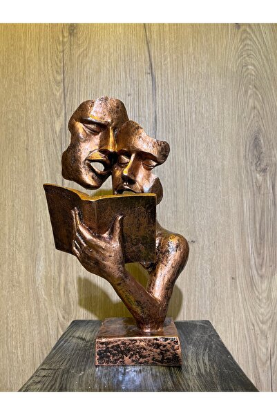 Ephesus Hediyelik Dekoratif Kitap Okuyan Heykel Biblo 36 cm