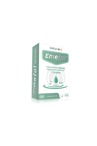 EMEFOL Folik asit, Zencefil, B vitamin kompleks, Glisin, Magnezyum içeren çiğ...