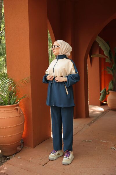 MİMİ Luxury Wear Σετ αθλητικής φόρμας Hijab για γυναίκες - Κομψό και μοντέρνο, σετ με κάτω μέρος, δώρα με ρούχα Hijab