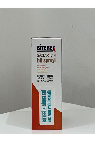VVS Biterex Bit Spreyi 100 ml Tto Bit Şampuanı Çelik Tarak Hediyeli