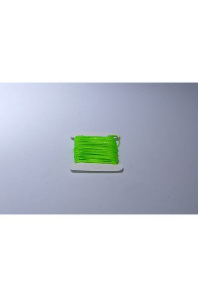 Eskişehir hobi sanat Neon Green 3 μέτρα 1 mm κερωμένο σχοινί κολιέ κοσμήματα σχεδίασης κοσμήματα σχοινί βραχιόλι σχοινί