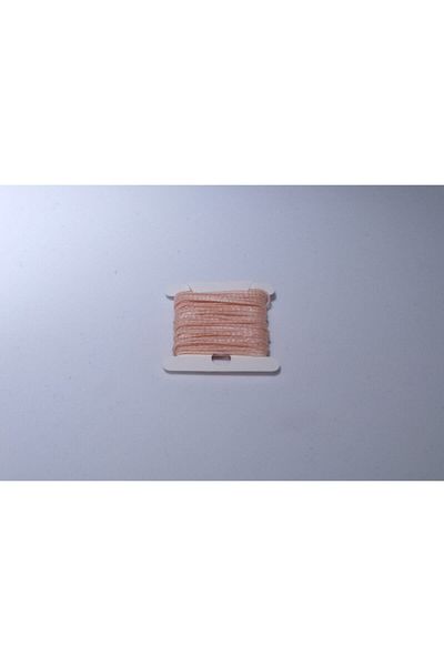 Eskişehir hobi sanat Χρώμα σολομού 3 μέτρα 1 mm κερωμένο σχοινί κολιέ κοσμήματα σχέδιο κοσμήματα σχοινί βραχιόλι