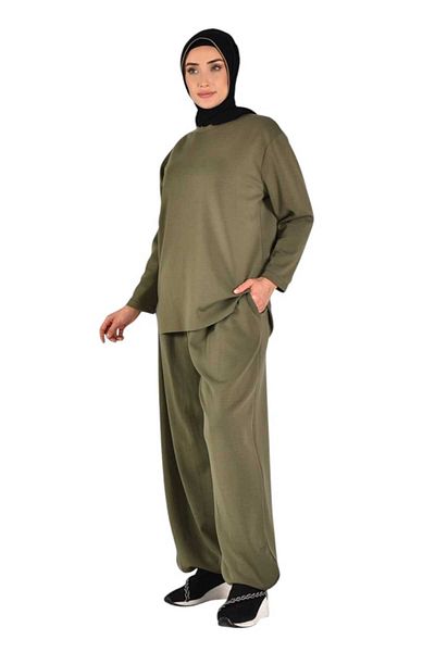 Puane Women's Scuba Fabric Double Suit with Leg Detail