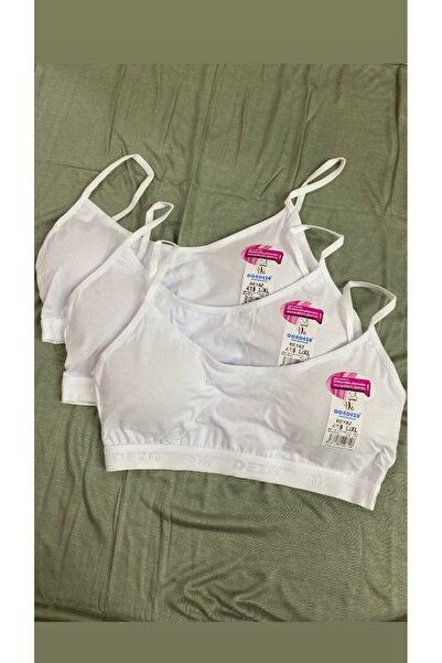 Dondeza 419 Μπουστάκι για κορίτσια με λουράκια και επένδυση, μισό εσώρουχο, 3 τεμάχια