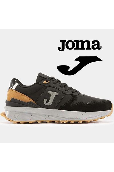 Kocamanlar Ayakkabı Joma C200 - Мъжки черни ежедневни удобни маратонки