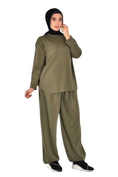 Puane Women's Scuba Fabric Double Suit with Leg Detail
