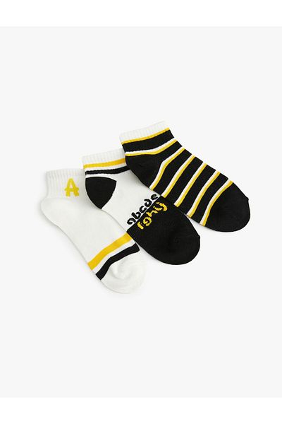 Koton Set of 3 Booties Socks Patterned Cotton