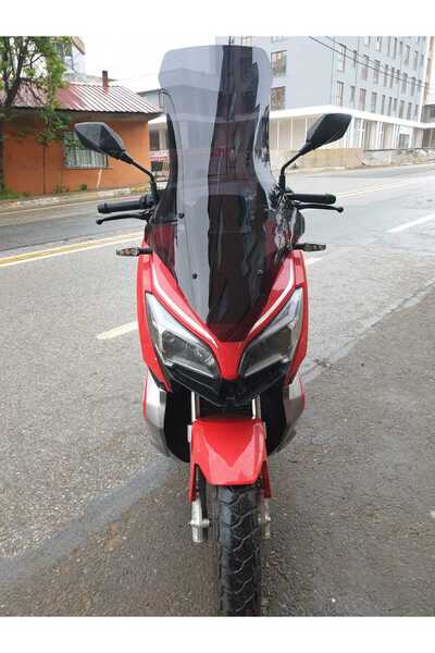 MOTOCAM RKS Reale 125 Ön Cam 2023-2025 Model 78cm uyumlu Siyah Renkli 4mm UZU...