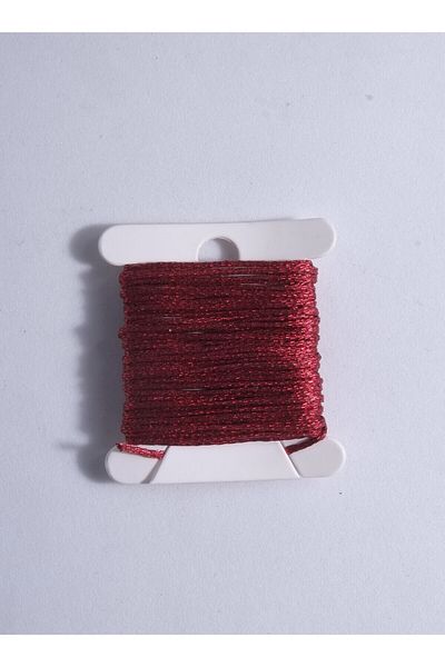 Eskişehir hobi sanat 3 Meters 1 mm Silvery Red Waxed String Necklace - Bracelet Design