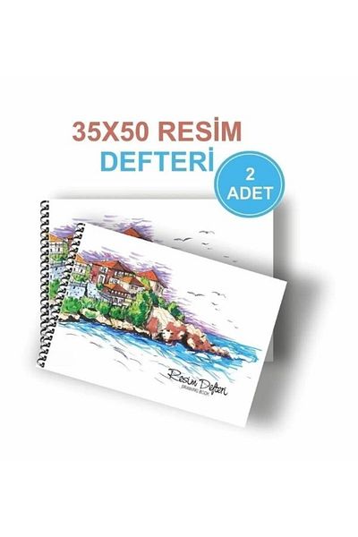 HETicaret I Set de 2 cu spirală - Caiet de fotografii de dimensiuni mari 35x50, 15 coli Copertă din carton