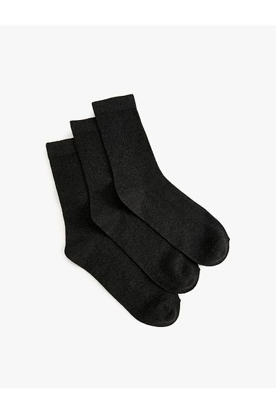 Koton Simple 3-Piece Sock Set